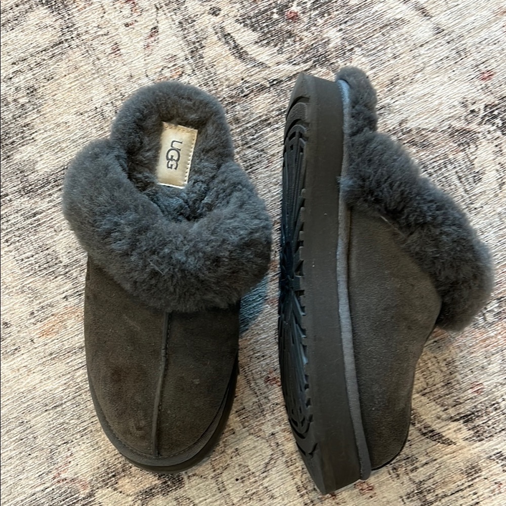 UGG Women's grey Shearling Slippers